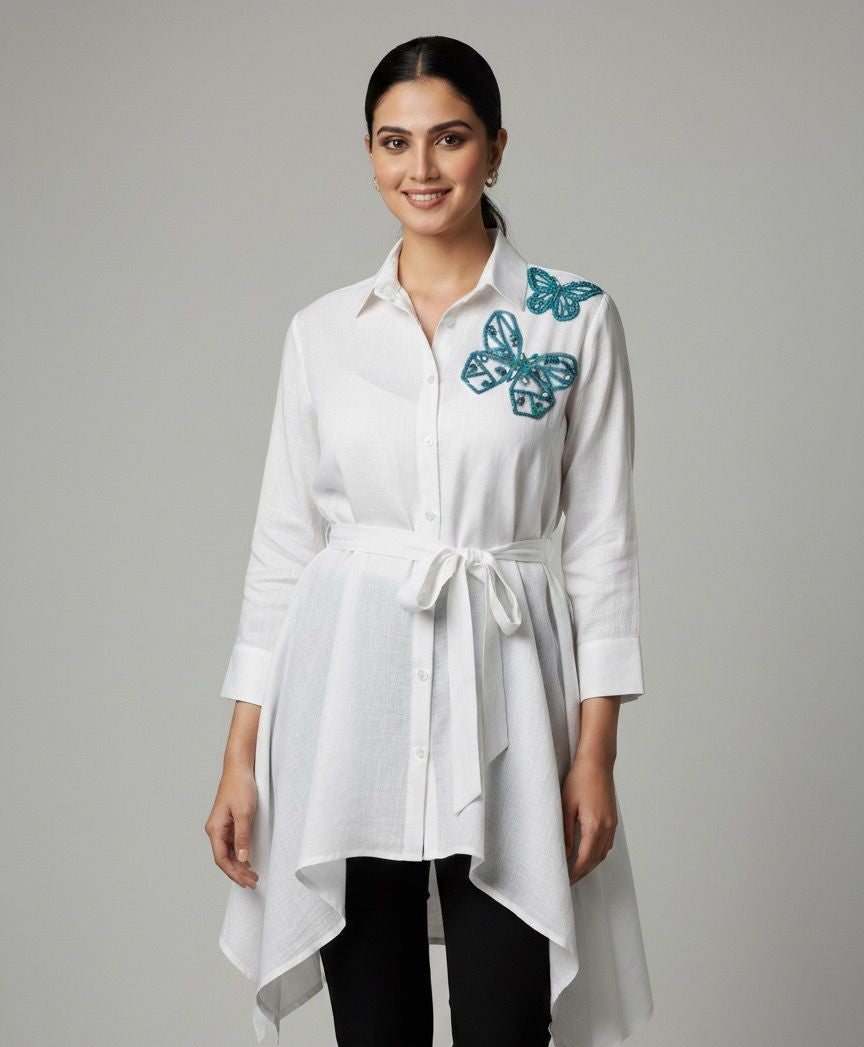 Mariposa Linen Tunic