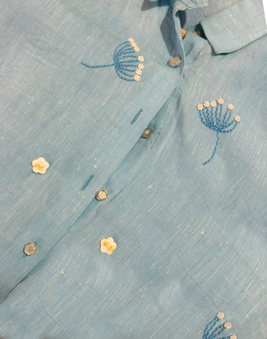 The Aria embroidered Linen co-ord set